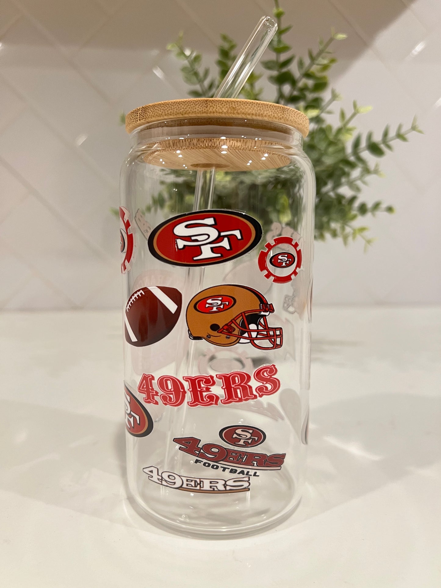 San Francisco 49ers Glass