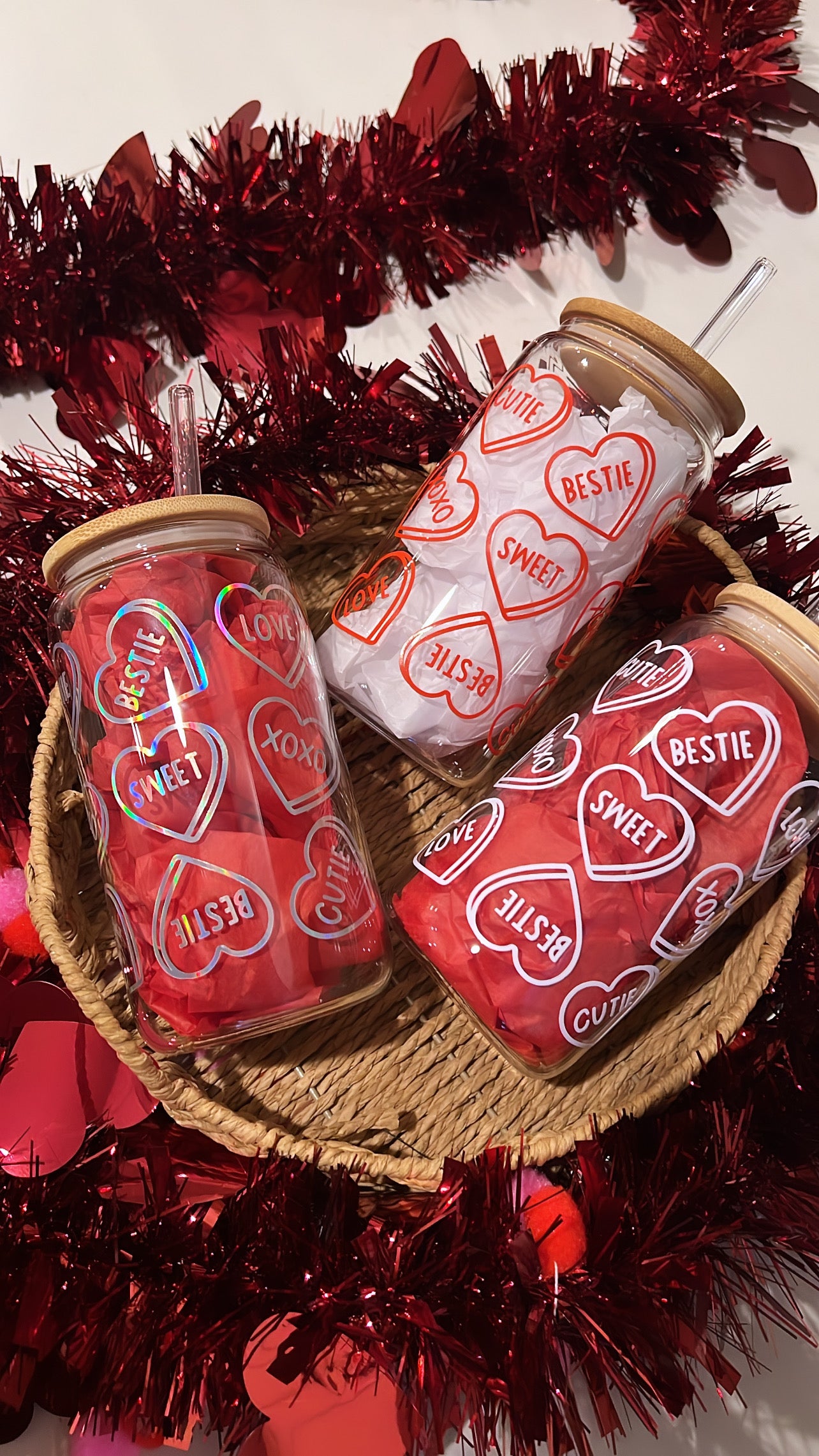 Hearts Glass Cup