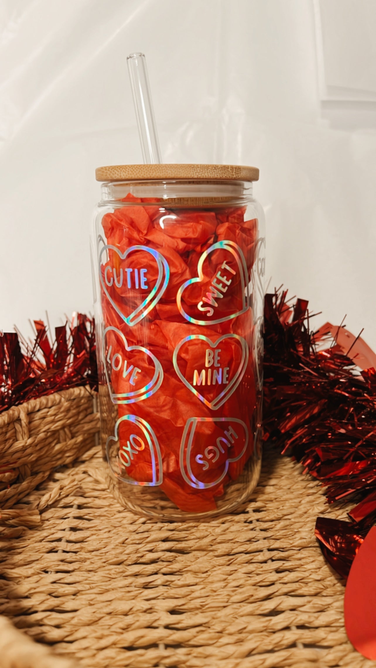 Hearts Glass Cup