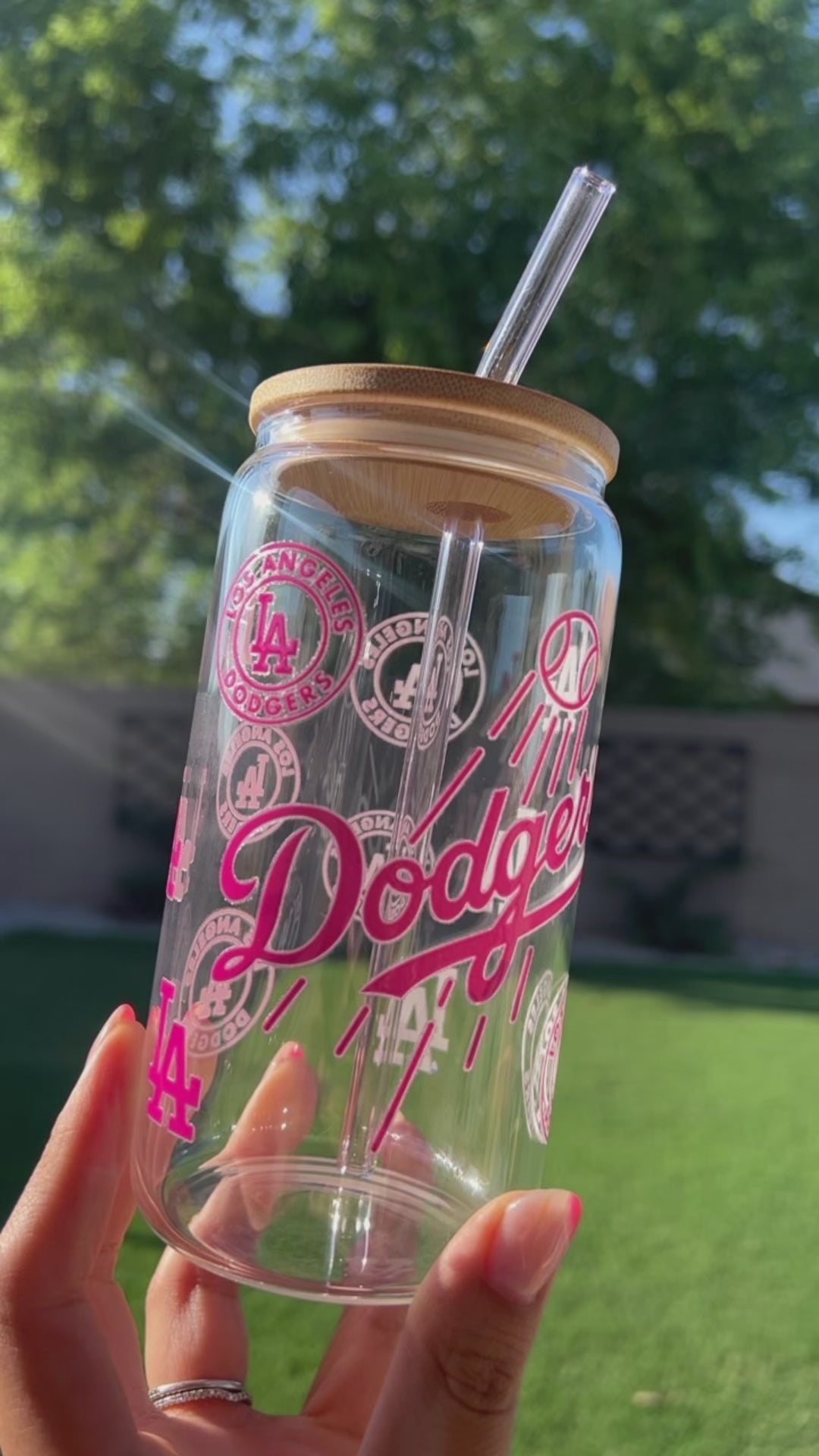 Pink Dodgers – Doorstep Creations