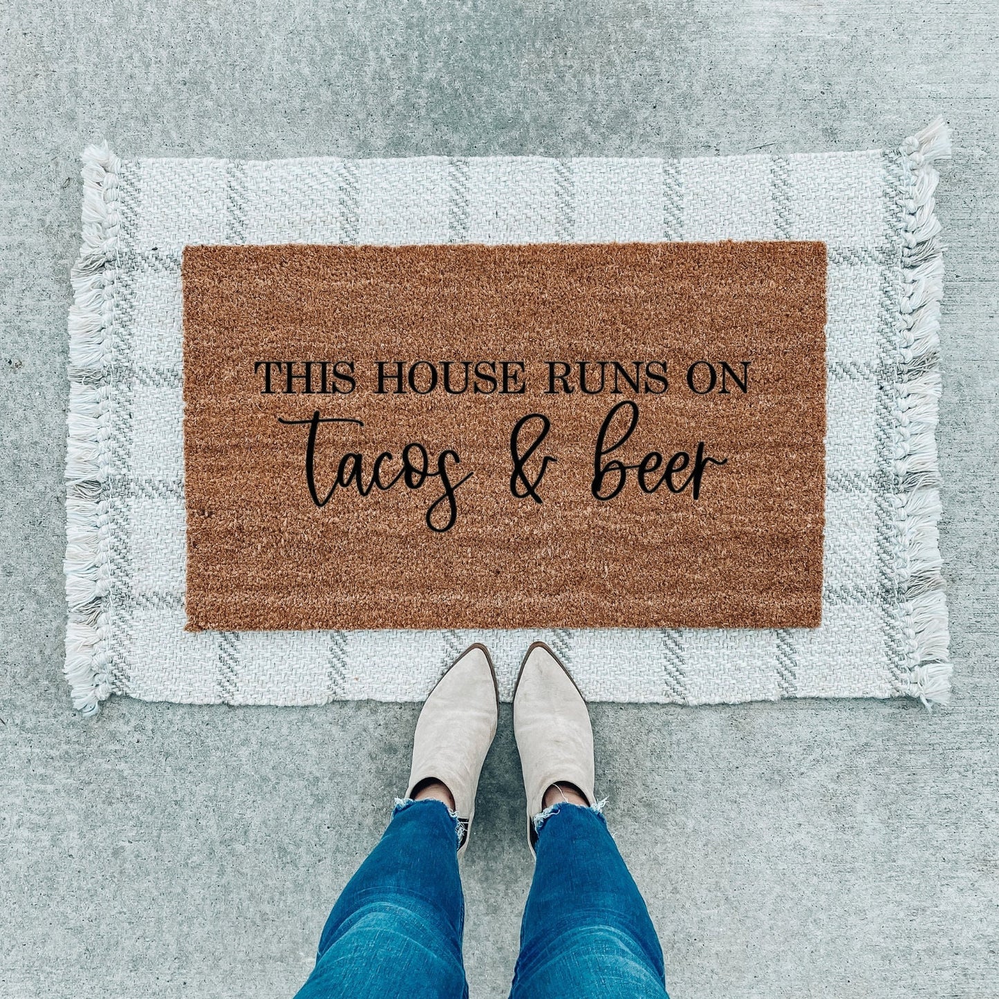 This House Runs On Tacos and Beer Doormat