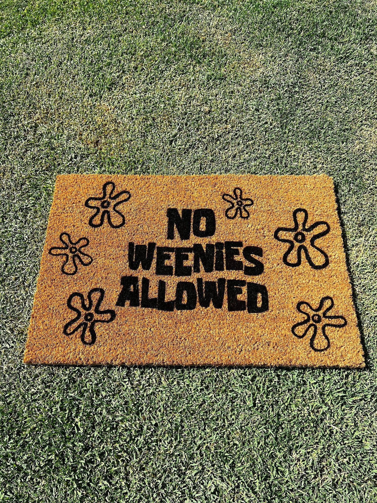 No Weenies Allowed Doormat